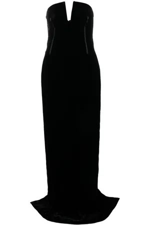 Tom Ford Bustier strapless velvet gown