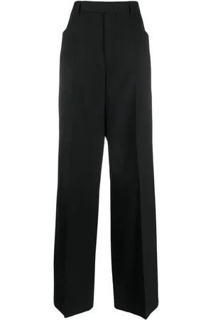 Rick Owens Pressed-crease concealed-fastening tailored trousers