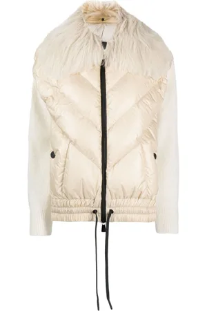 Moncler Panelled knitted down jacket