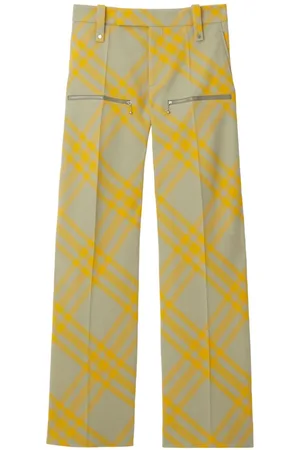 Burberry Checked straight-leg trousers