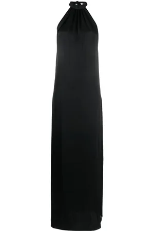 MAISON CLOSE Open-back satin-weave dress
