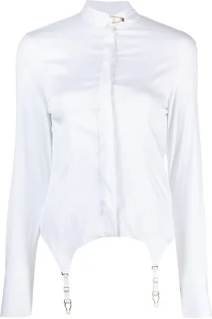 MAISON CLOSE Braces-detail poplin shirt