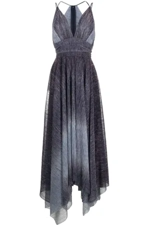 TALBOT RUNHOF Hoja1 ombré-effect lurex maxi dress