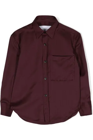 COSTUMEIN Logo-engraved button virgin-wool shirt