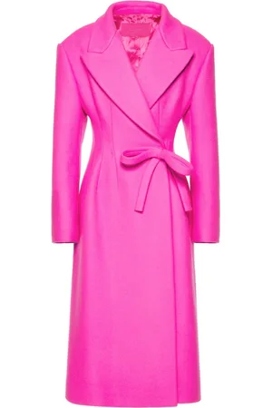 VALENTINO GARAVANI Bow-detail double-wool coat
