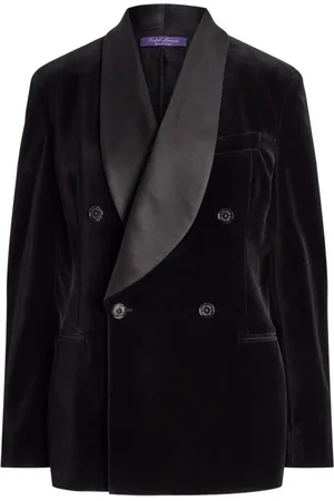 Ralph Lauren Double-breasted velvet blazer
