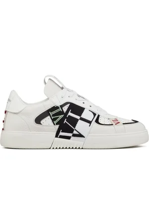VALENTINO GARAVANI VL7N logo-strap leather sneakers