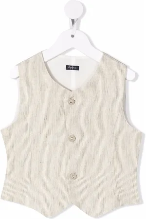 Il gufo Striped button-up waistcoat