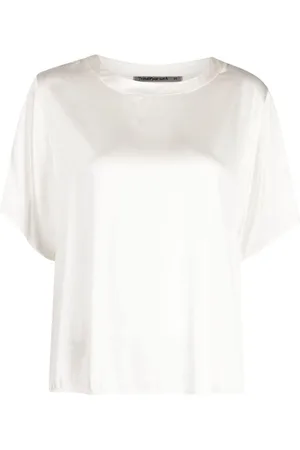 TRANSIT Panelled satin T-shirt