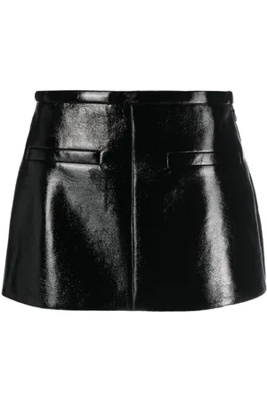 Courrèges High-shine mini skirt