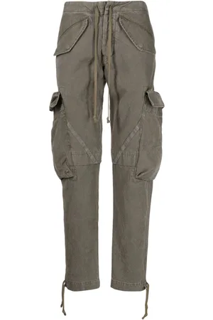 GREG LAUREN Tapered cotton cargo trousers