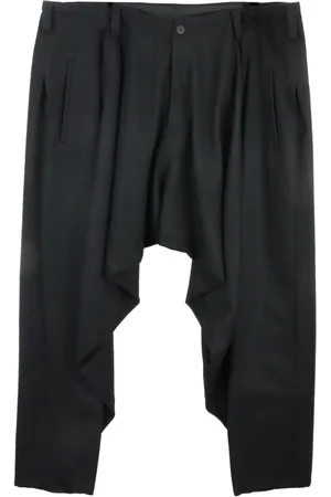 YOHJI YAMAMOTO Drop-crotch wool trousers