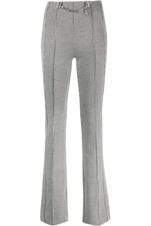 Patrizia Pepe Houndstooth-pattern flared trousers