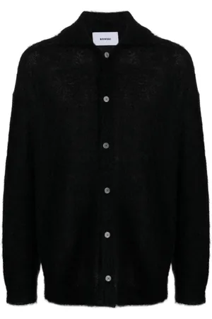 BONSAI Logo-patch buttoned cardigan