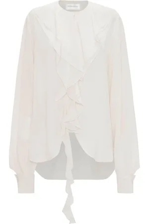 Victoria Beckham Romantic ruffled silk blouse