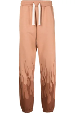 Vision Of Super Flame-print cotton track pants