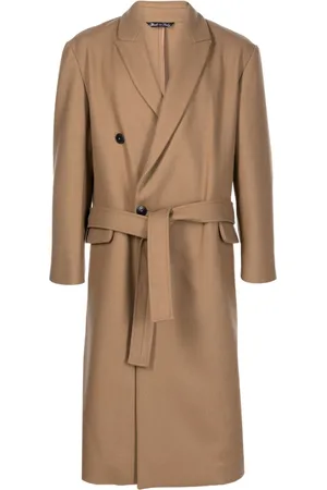 COSTUMEIN Christian belted virgin wool coat