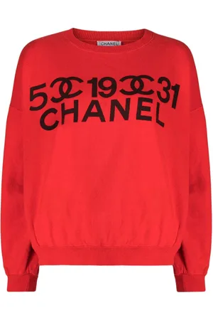 CHANEL 2001 logo-print sweatshirt