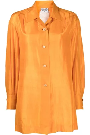 CHANEL 1980-1990s long-sleeve silk shirt