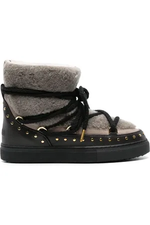 INUIKII Shearling lace-up boots