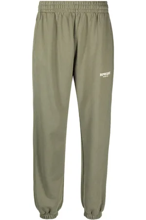 Represent Logo-print cotton track pants