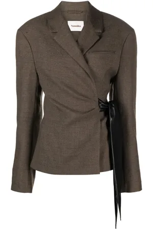 Nanushka Candace wrap wool blazer