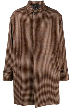 MACKINTOSH Soho houndstooth wool coat