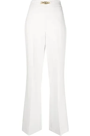 Twin-Set Oval-T chain flared trousers