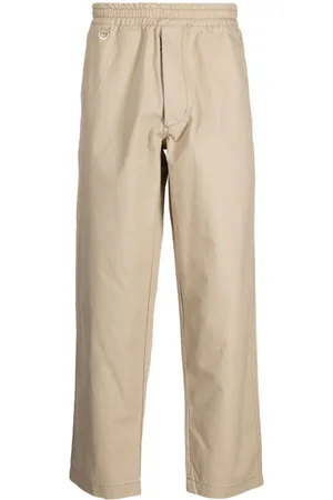 Chocoolate Logo-patch twill chinos