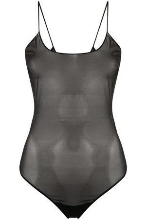 Gianfranco Ferré 2000s sheer spaghetti-strap body