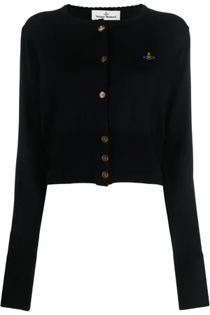 Vivienne Westwood Bea logo-embroidered cropped cardigan