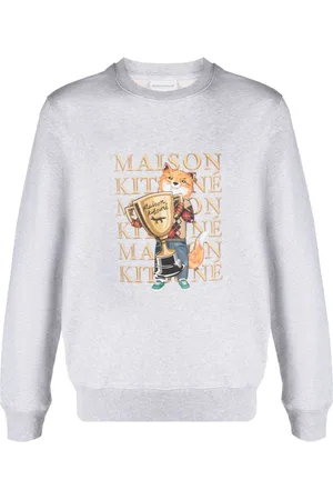 Maison Kitsuné Fox-print jersey sweatshirt