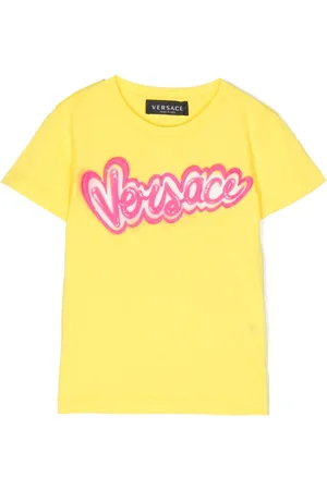 VERSACE Logo-print cotton T-shirt