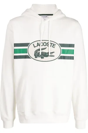 Lacoste Logo-print drawstring cotton hoodie