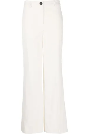 LORENA ANTONIAZZI Corduroy high-waist wide-leg trousers