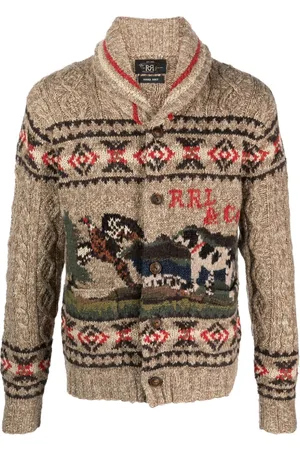 Ralph Lauren Jacquard linen-blend cardigan