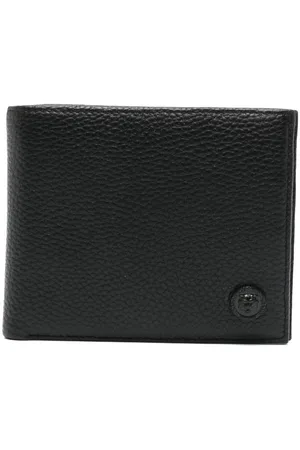Roberto Cavalli Bi-fold grained-leather wallet