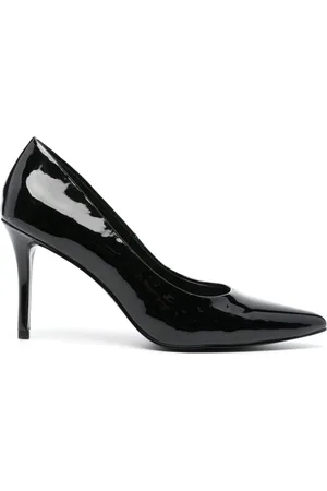VERSACE 90mm faux-leather pumps