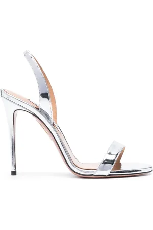 Aquazzura So Nude 110mm leather sandals