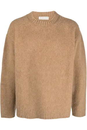 PAURA Ribbed-trim virgin wool jumper