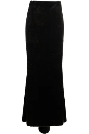 The Andamane Faux-shearling maxi skirt