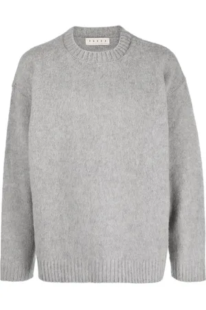 PAURA Ribbed-trim virgin wool jumper
