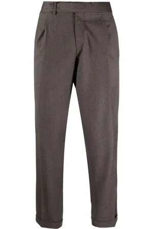 BRIGLIA Tailored felted trousers