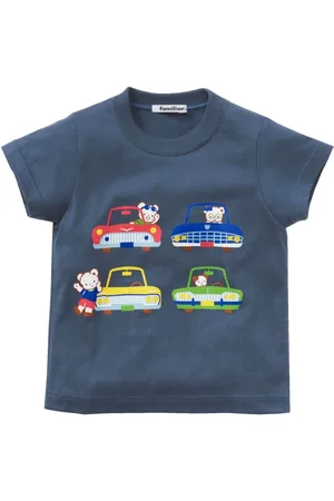 Familiar Cartoon-print cotton T-shirt