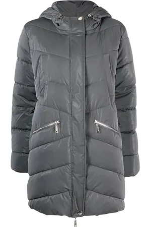 Liu Jo Logo-plaque hooded padded coat