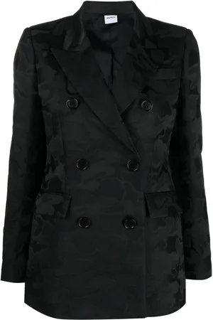 Aspesi Patterned-jacquard double-breasted blazer
