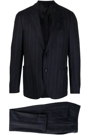 LARDINI Single-breasted pinstripe suit