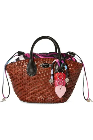 Puccini Interwoven leather basket bag