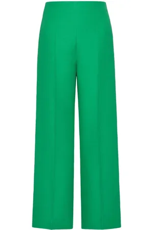 VALENTINO GARAVANI Wide-leg wool-silk trousers