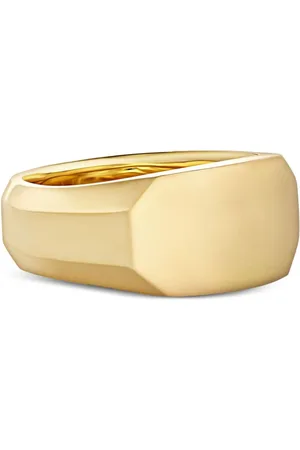 David Yurman 18kt yellow Streamline Cigar band ring (10.5mm)